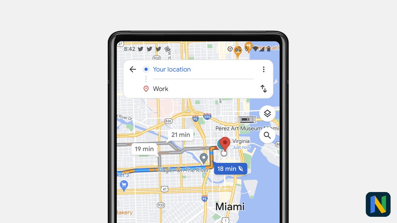 В Google Картах тестируется новая опция предпочитаемых способов передвижения вместе с новым интерфейсом